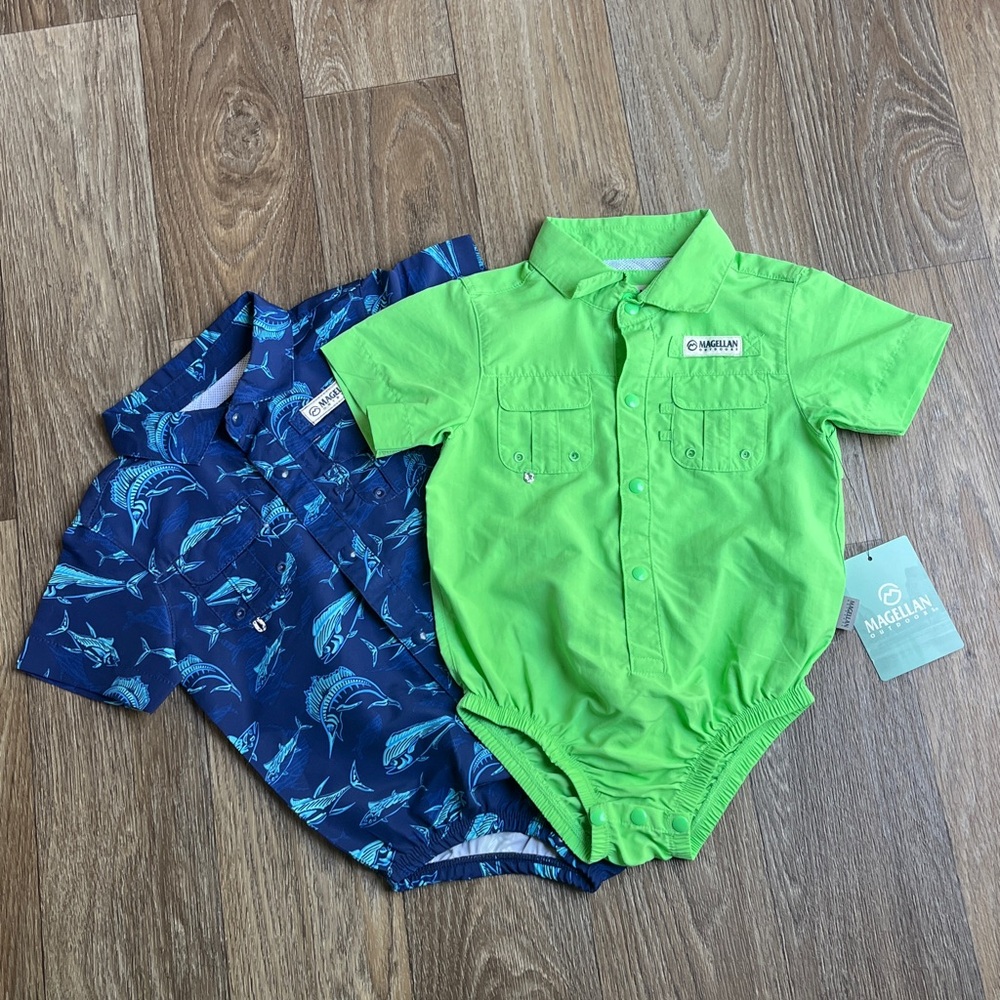 2 Magellan Outdoors Baby Boy onesie| 12-18 month| 2 for the price of 1 | NWT
